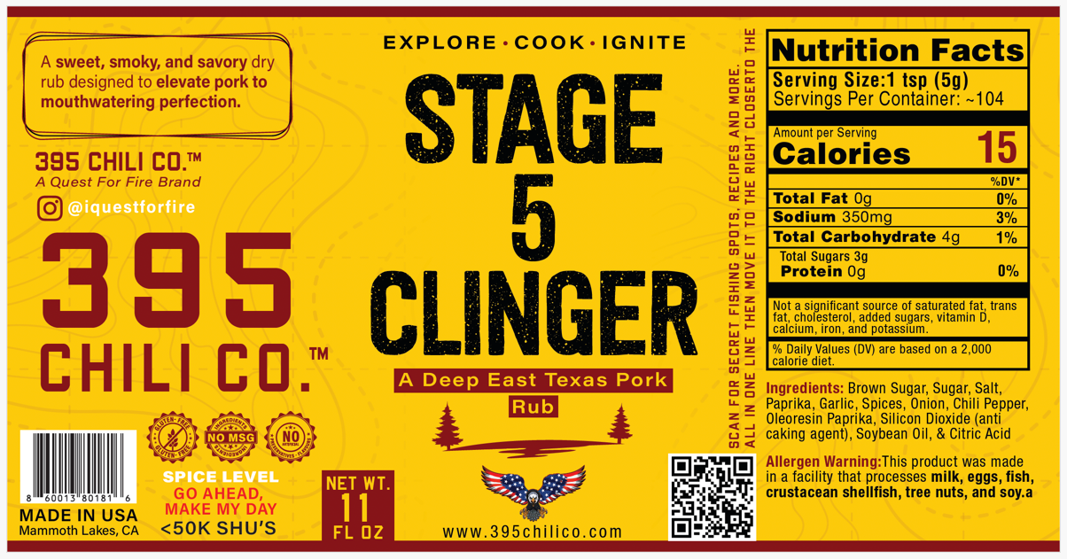 STAGE 5 CLINGER - Sweet & Smoky Pork Rub